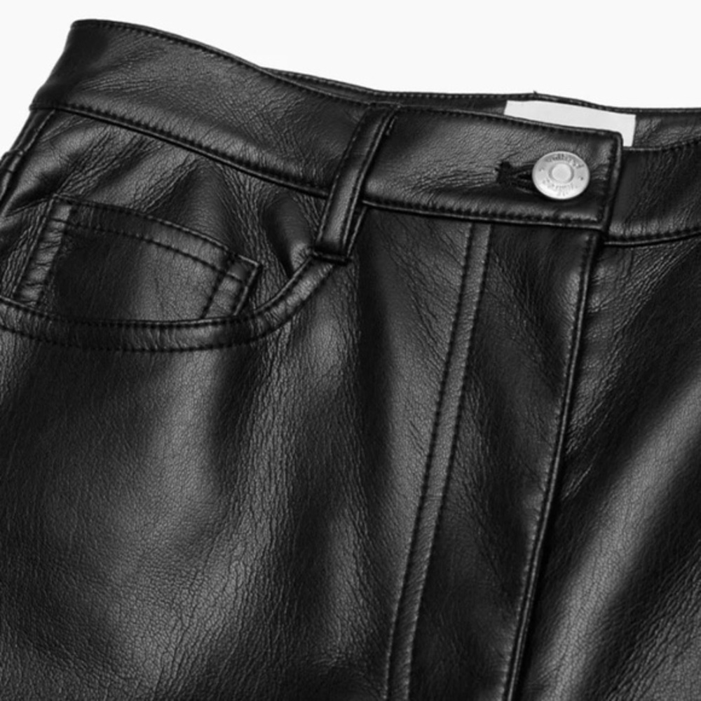 Wilfred Black Leather Pants - Picture 3 of 7
